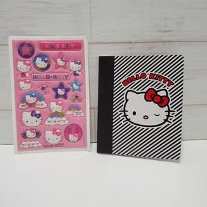 Sanrio Hello Kitty Composition Mini book and Stickers Read Description